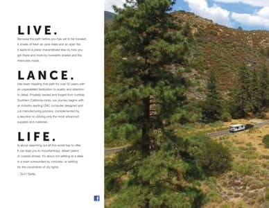 2017 Lance Travel Trailers Brochure page 2