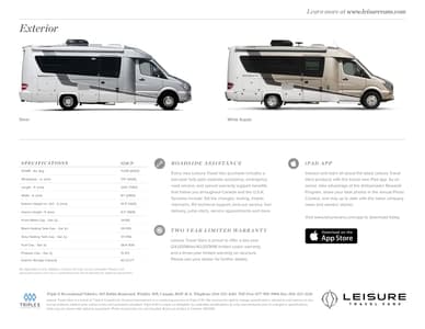 2017 Leisure Travel Vans Serenity Brochure page 12