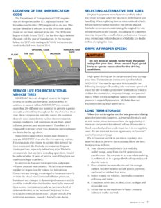 2017 Michelin RV Tire Guide page 7
