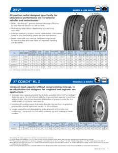 2017 Michelin RV Tire Guide page 17