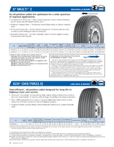 2017 Michelin RV Tire Guide page 20