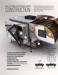 2017 Palomino Real-Lite Truck Campers Brochure page 8