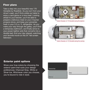 2017 Roadtrek 170 Versatile Brochure page 4