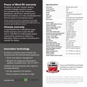 2017 Roadtrek E Trek Brochure page 6