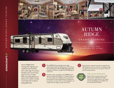 2017 Starcraft Fall Autumn Ridge Grand Touring Travel Trailer Brochure page 1