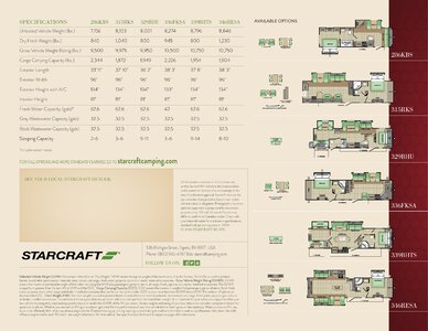 2017 Starcraft Fall Autumn Ridge Grand Touring Travel Trailer Brochure page 2