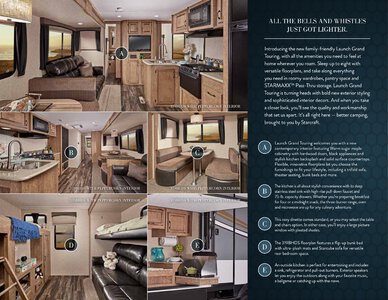 2017 Starcraft Fall Launch Grand Touring Travel Trailer Brochure page 2