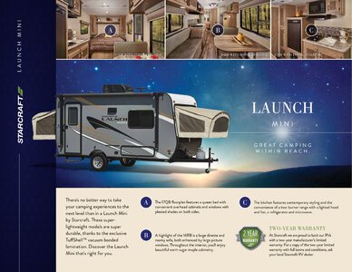 2017 Starcraft Fall Launch Mini Travel Trailer Brochure page 1