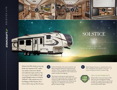 2017 Starcraft Fall Solstice Lite Fifth Wheel Brochure page 1