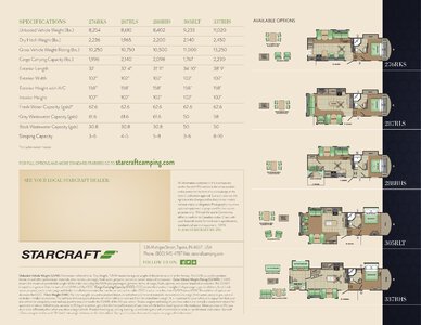 2017 Starcraft Fall Solstice Lite Fifth Wheel Brochure page 2