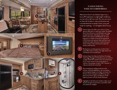 2017 Starcraft Fall Solstice Super Lite Fifth Wheel Brochure page 2