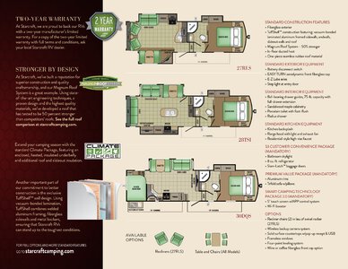 2017 Starcraft Fall Solstice Super Lite Fifth Wheel Brochure page 3