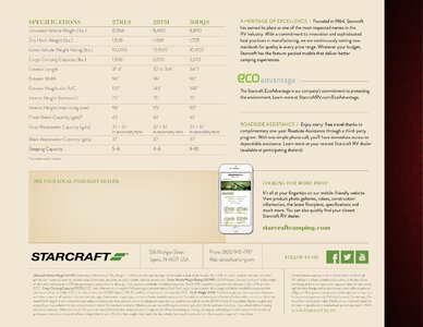 2017 Starcraft Fall Solstice Super Lite Fifth Wheel Brochure page 4