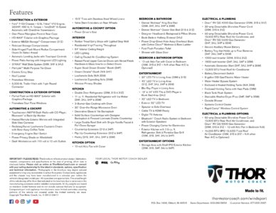 2017 Thor Windsport Brochure page 12