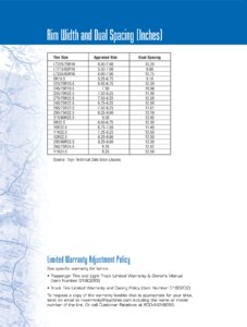 2017 Toyo Tires RV Tire Safety Brochure page 10