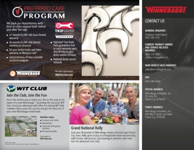 2017 Winnebago Adventurer Brochure page 24