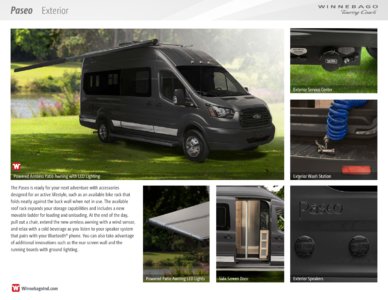 2017 Winnebago Paseo Brochure page 7