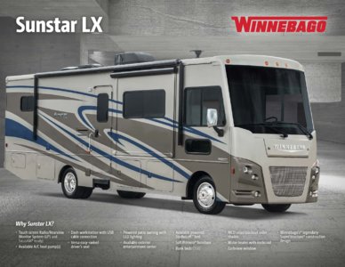 2017 Winnebago Sunstar LX Brochure page 1