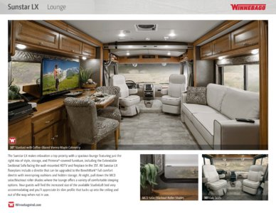 2017 Winnebago Sunstar LX Brochure page 3