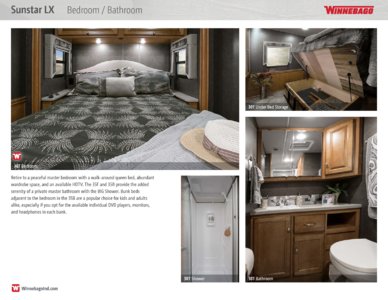 2017 Winnebago Sunstar LX Brochure page 6