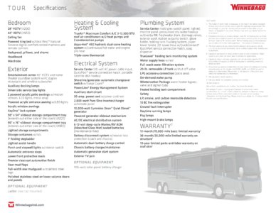 2017 Winnebago Tour Brochure page 24