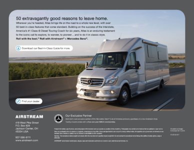 2018 Airstream Atlas Touring Coach Brochure page 24