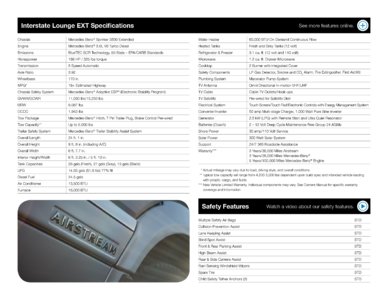 2018 Airstream Interstate Lounge EXT Touring Coach Brochure page 20