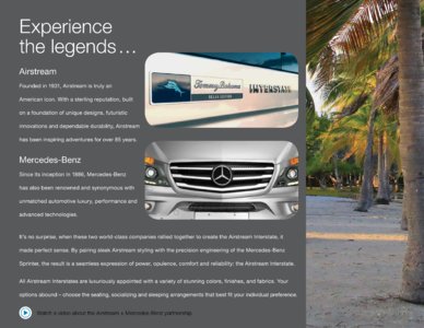 2018 Airstream Tommy Bahama Interstate Touring Coach Brochure page 4