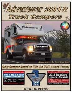 2018 ALP Adventurer Truck Campers Brochure page 1