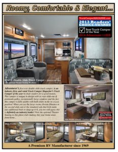 2018 ALP Adventurer Truck Campers Brochure page 3