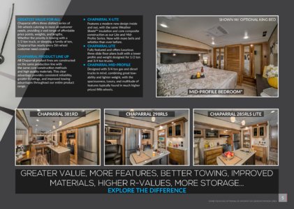 2018 Coachmen Chaparral Brochure page 5