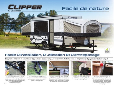 2018 Coachmen Clipper Camping Trailer French Brochure page 2