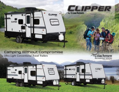 2018 Coachmen Clipper Travel Trailer Brochure page 1