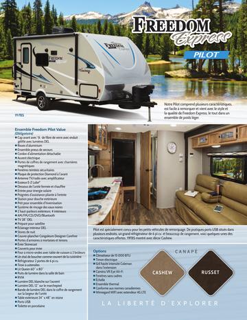 2018 Coachmen Freedom Express Pilot French Brochure