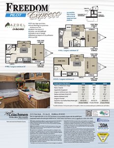 2018 Coachmen Freedom Express Pilot French Brochure page 2