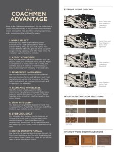 2018 Coachmen Pursuit Brochure page 2