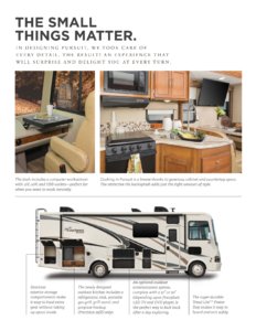 2018 Coachmen Pursuit Brochure page 3