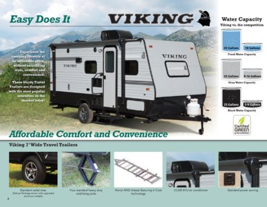 2018 Coachmen Viking Travel Trailer Brochure page 2