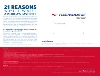 2018 Fleetwood Bounder Brochure page 8