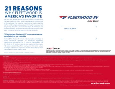 2018 Fleetwood Discovery Brochure page 12