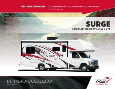 2018 Fleetwood Surge Brochure page 1