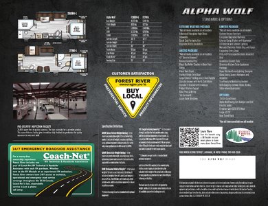 2018 Forest River Alpha Wolf Brochure page 2