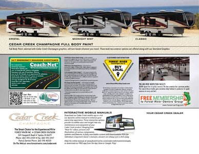 2018 Forest River Cedar Creek Champagne Brochure page 8