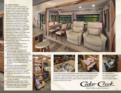 2018 Forest River Cedar Creek Hathaway Edition French Brochure page 3