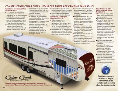 2018 Forest River Cedar Creek Hathaway Edition French Brochure page 12