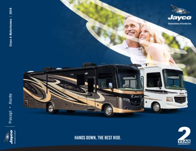 2018 Jayco Class A Motorhomes Brochure page 1