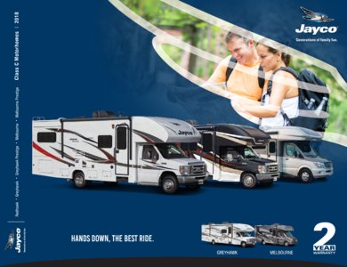 2018 Jayco Class C Motorhomes Brochure page 1