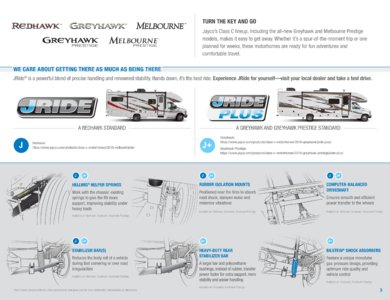 2018 Jayco Class C Motorhomes Brochure page 3