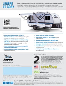 2018 Jayco Hummingbird French Brochure page 4