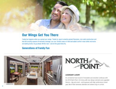 2018 Jayco North Point Brochure page 2